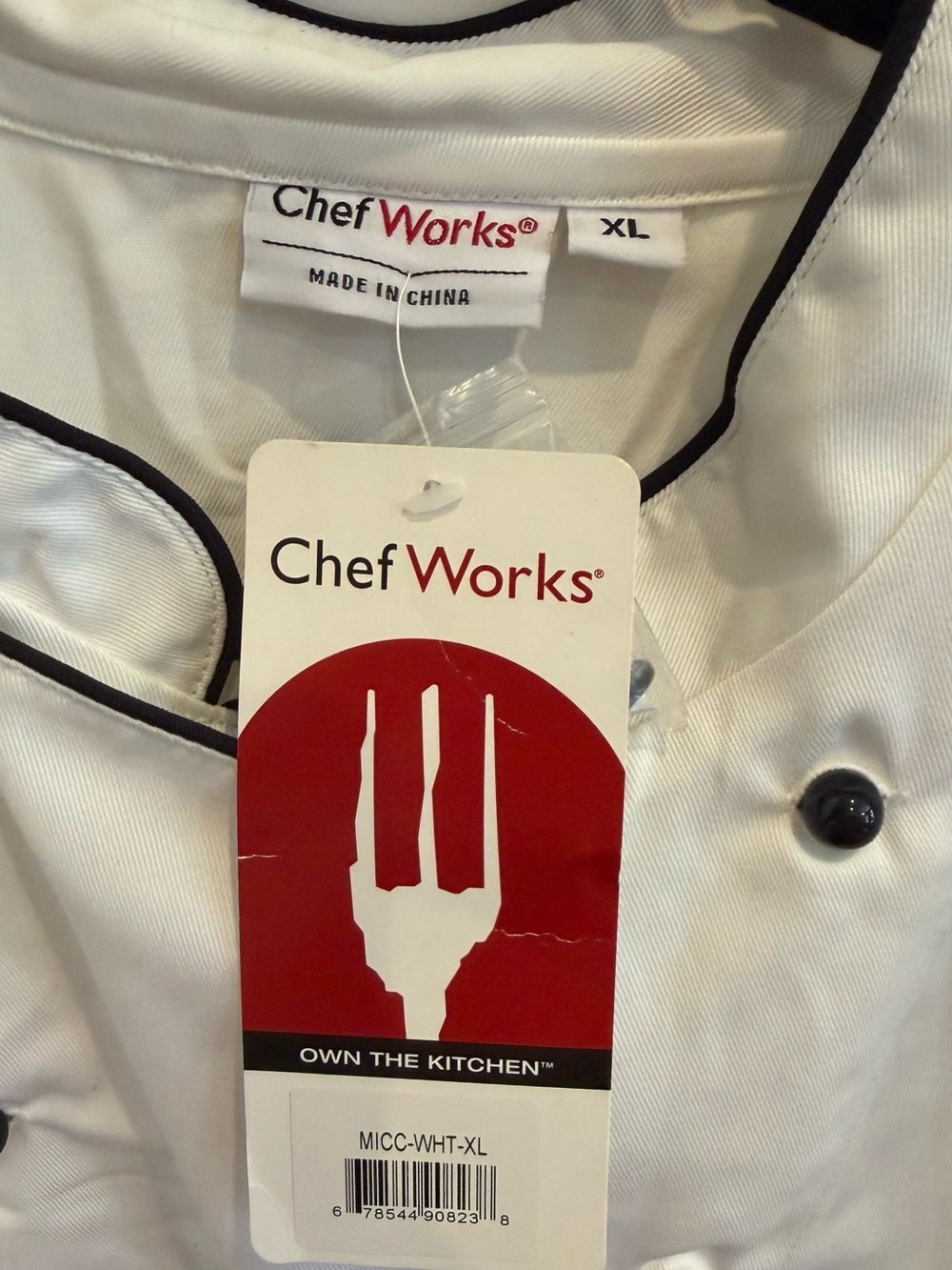 Chef Works Chef coat NWT - Picture 7 of 7